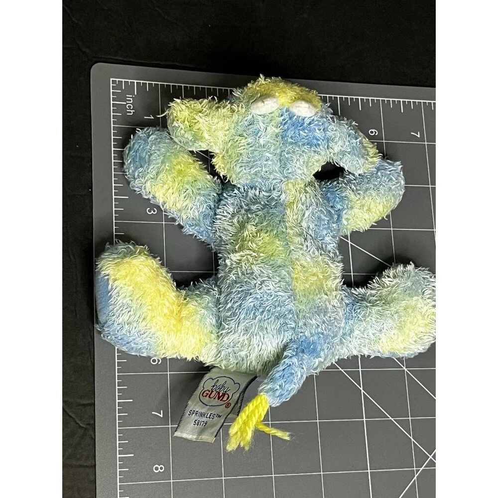 Baby Gund Sprinkles Hippo Soft Plush Rattle Toy Pastel Blue Yellow Lamb 58179